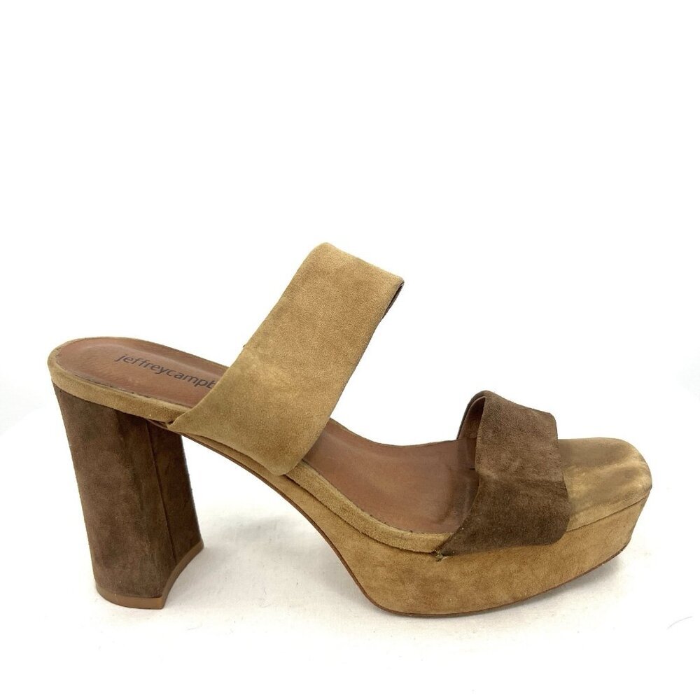 Jeffrey Campbell Adriana Two Tone Platform Sandals Women’s 9.5 - Picture 4 of 11